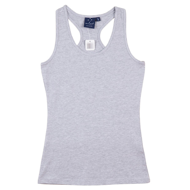 STRETCH RACEBACK SINGLET Ladies&