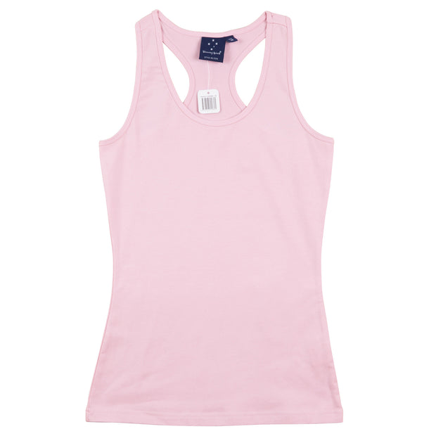 STRETCH RACEBACK SINGLET Ladies&