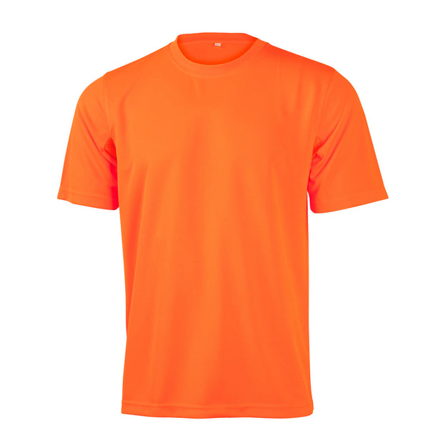 HI-VIS MINI WAFFLE SAFETY TEE-Unisex